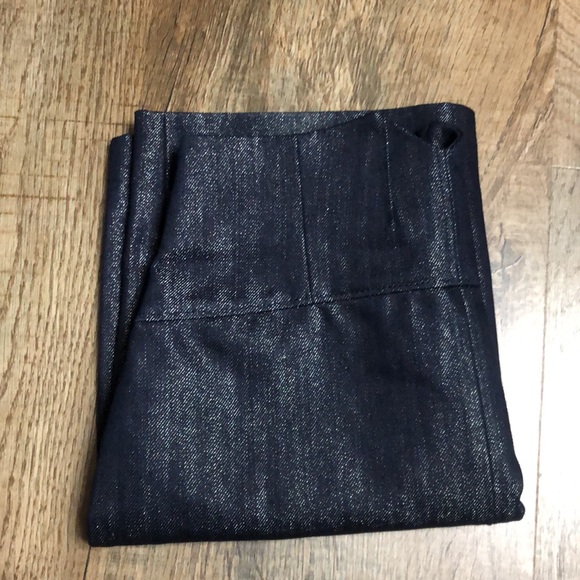 Talula Aritzia Navy Burstia Denim Sparkle Mini Skirt - Picture 9 of 9
